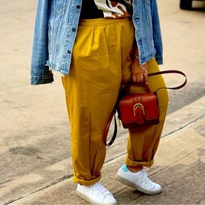 Pleated Pull-on Pants